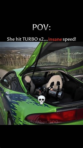 She hit Turbo X2… can you guess her speed? 💀 #supercars #turbo
