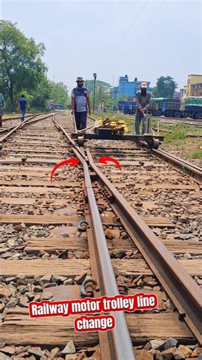 From one track to another—precision matters. #shorts #railway #trolley #Line #usa