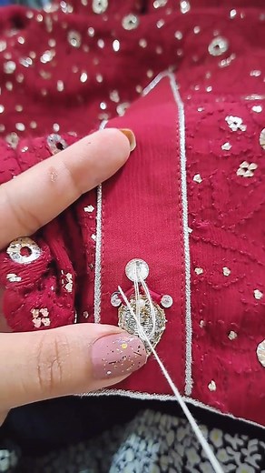 Button Making with Zardozi Lace