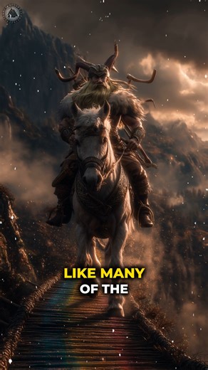 10K views · 525 reactions | Gulltoppr - The Magnificent Golden Horse of Heimdall #Gulltoppr #NorseCreatures #MythicalHorses Like many of the Æsir gods, Heimdall possessed a magnificent horse. His steed was named Gulltoppr, which translates to "Golden-Top" or "Golden-Mane." | Norse Mythology Clips | Facebook