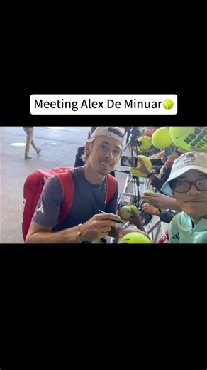 Meeting Alex De Minuar🇦🇺 #tennis #australianopen #australia #alexdeminuar