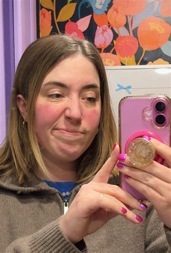 😭🥲I have tried every single rosacea skin care product. nothing works for me. I think my medicine makes it 10x worse too 😅😮‍💨😫 do you struggle with rosacea? I feel like the only thing that actually works is a metal cold roller 🥲 #rosacea #rosaceacheck #insecurity #skinissues #makeitstop