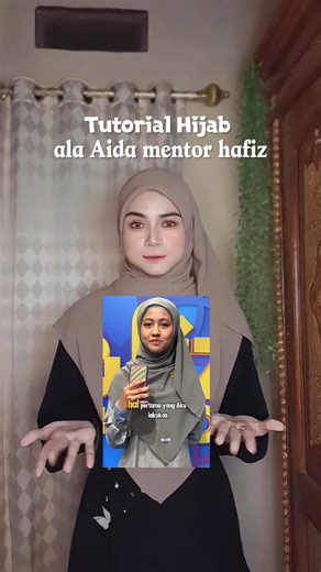 Hijab tutorial ala Aida, the Indonesian hafiz mentor #aidamentorhafizindonesia #aidahafiz