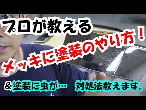 [Professionals teach] How to paint plating and what to do when insects get into clear coating.