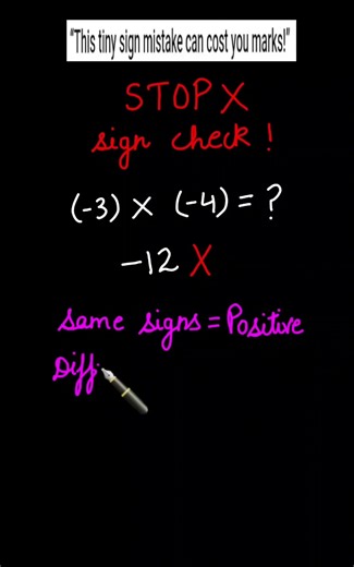 Multiplication Signs Rule Explained ✅ | Don’t Make This Mistake #shorts