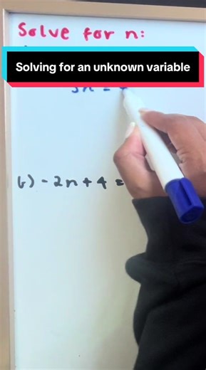 Learn how to solve for an unknown variable 🔍 Isolate the variable and solve with confidence Maths made simple ➕➖✖️➗ #learnontiktok #mathstiktok #solvingequations #fyp #foryou