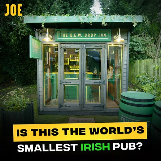 "We can't all fit in under one roof, but that will not stop us from celebrating and having a bit of craic here today!" 🍀 Introducing the world's smallest(ish) Irish pub, built by Tullamore Dew, to help you celebrate St. Patrick's Day - virtually, of course 🥃 💻 🇮🇪 | JOE.co.uk