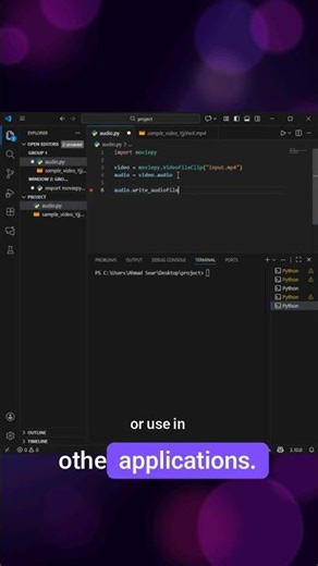 Convert Any Video to MP3 Using Python #coding #programming #python #video #MoviePy