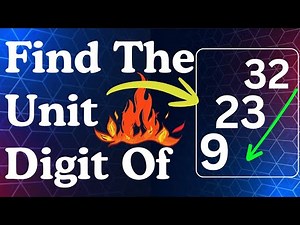 Find The Unit digit | How to Find Unit digit of | Unit digit trick | what is the unit digit #unitdig