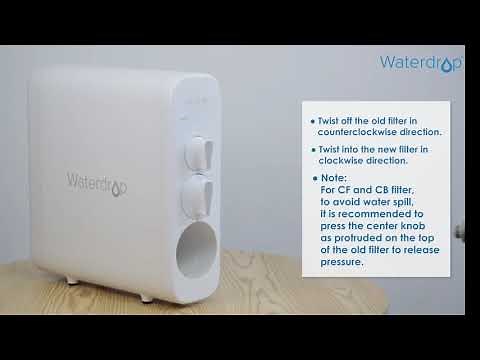 How to replace filters for Waterdrop G3 RO Reverse Osmosis System?