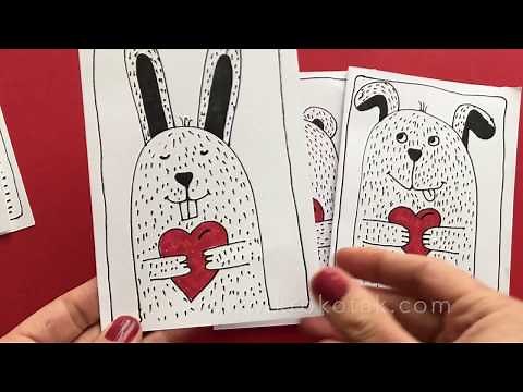 How to draw Valentines