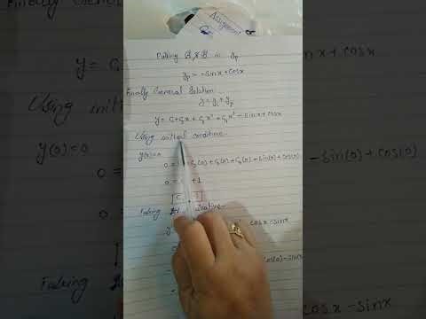 Initial value problem|differential equation|Q#10