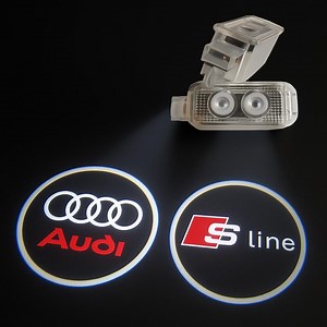 2X AUDI LED Door Logo Projector Lights-- Dual Dynamic Projectors– Ultra HD, No Fade, 3-year Warranty - Etsy