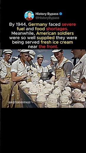 They Had Ice Cream at the Front Lines of WWII #shorts