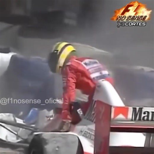Senna crashes in the 500th F1 Grand Prix!!! (Read the description)