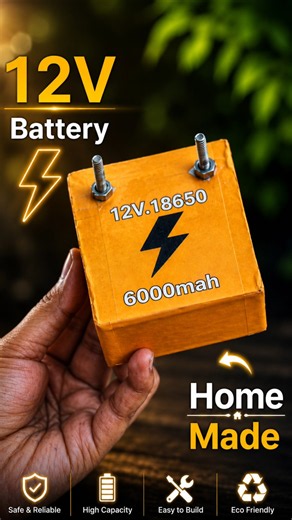 12V Battery kaise banaye at home #viralshort #trendingshorts #viralreels #shorts #short #experiment