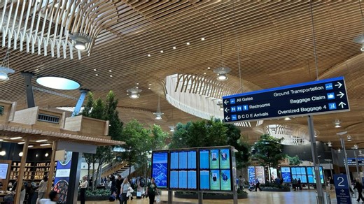 Portland airport's mass timber roof heralded as community accomplishment