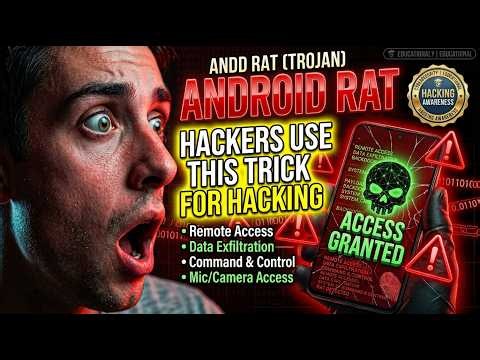 Android RAT Explained 🔥 How Remote Access Trojans Work #cybersecurity #education