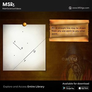 You can join 2 points to make a line, but what's more to lines and geometry? Take a look at Euclid's postulates and know how you can utilize the infinite space. Watch this video to know more! #MSVgoParSeekho #TuesdayThoughts | msvgo