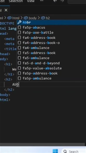 How to use headings Tag in html #html #coding #programming #shorts