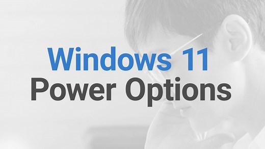 Windows 11 Power Options