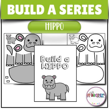 H is for Hippo | Cut and Paste Hippo Craft | Zoo Animal Activity for Kids