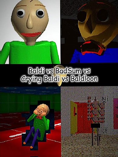 Baldi vs BadSum vs Crying Baldi vs Baldloon #stickman44 #edit #baldisbasics #baldi #capcut