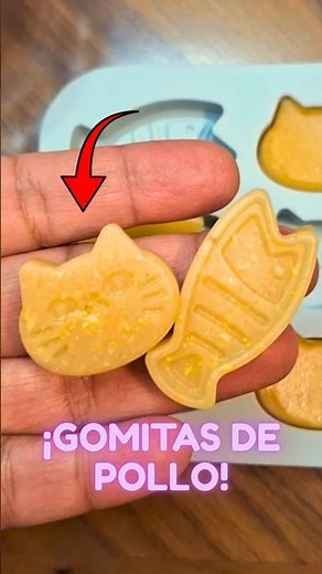 🐱 Chicken Gummies Recipe (The Perfect Snack for Your Cat) #cats #easyrecipes #shorts