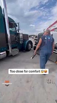 This truck couldn't move back because he's already up against the curb .