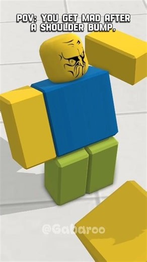 POV: YOU GET MAD AFTER A SHOULDER BUMP.😡 #roblox #comedy #memes