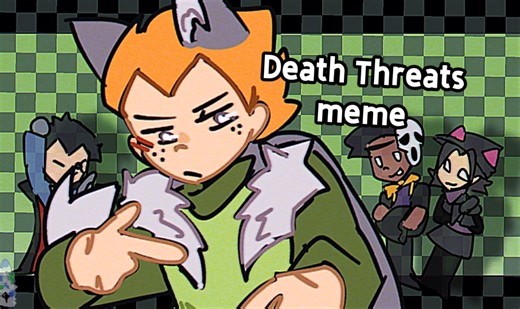 【逐帧练习/pss/happy halloween！/注：结尾有我的梦向稿件展示，，】Death Threats meme
