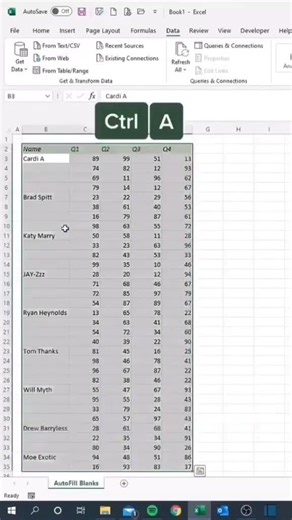 Fill Row Data Manually in Excel 🙌👌 #windows #computereducation