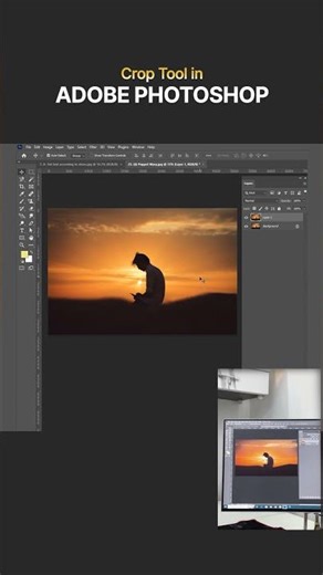 Master the Crop Tool! ✂️ Perfect Composition & Resize Tutorial#shorts #adobephotoshop