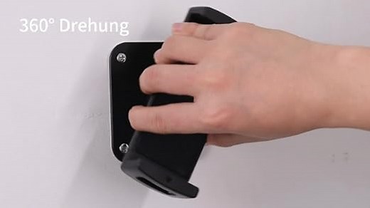 Tablet Wandhalterung aus Aluminium - 360° Drehbar, Verstellbar, Kompatibel Mit iPad Pro/Mini, Galaxy Tab, Surface Pro, Kindle, Alle 4,7-13"