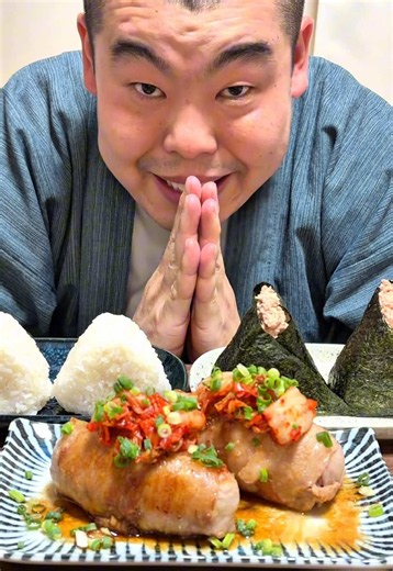 やる気別でおにぎり作ったら100%が過去最強に美味しくて優勝過ぎた！ #おにぎり #簡単レシピ #肉巻きおにぎり #飯テロ #渡部おにぎり