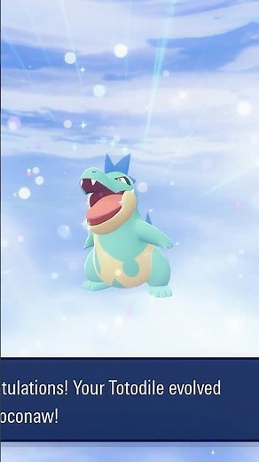 🌟Shiny Totodile Evolved Into Shiny Croconaw!🌟