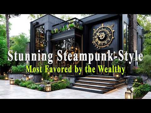 10 Houses Most Favored by the Wealthy: Stunning Steampunk-Style Unique Architecture & Design Ideas