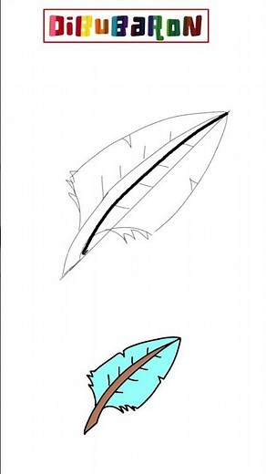 Dibujando una Pluma facilmente | Dibujos fáciles