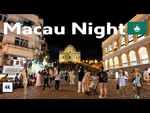 "Macau Night Walking Tour 🇲🇴 | Exploring the City's Best Nightlife & Neon Lights"| 澳门夜生活