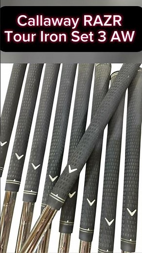 FOR SALE 300.77$ Callaway RAZR Tour Iron Set 3 AW UniFlex Right Handed Nine Clubs