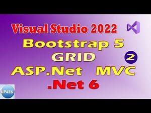 Bootstrap 5 (Grid) no ASP.Net MVC .Net 6. Visual Studio 2022 Vídeo 2