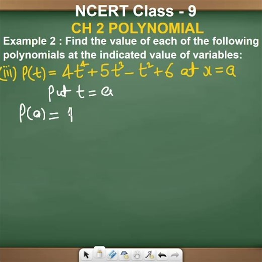 "Class 9 NCERT Maths | Polynomials Example 2(iii) | Evaluate p(x)"#class9maths #ncertmaths #short