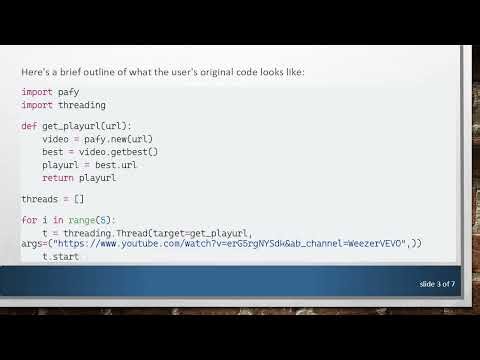 Solving ImportError in Multi-threading with Pafy