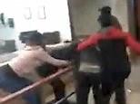Moment mass brawl erupts in Wendy's fast food restaurant