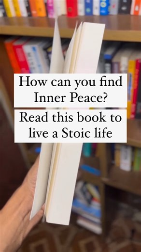 How can you find inner peace? Read this book to Live a Stoic life. BOOK: https://amzn.to/3L5vncK | The Therapeutic Bookshelf