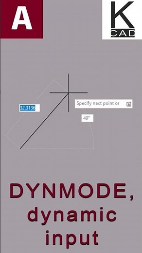 #autocad #tutorials #dynmode #dynamicinput - DYNMODE, dynamic input - DYNINPUT