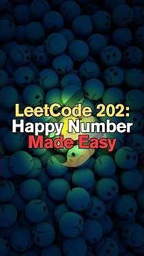 LeetCode 202: Happy Number Made Easy #shorts #short