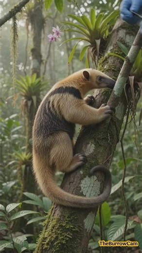Southern Tamandua POV 🐺#shorts #microcamera #wildlife #naturedocumentary #animals #nature #biology