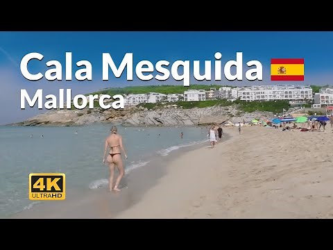 Cala Mesquida Mallorca Beach Walk 4K Balearic Islands Majorca Spain 🇪🇸