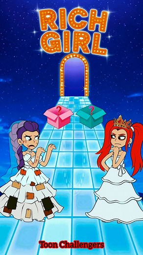 229K views · 12K reactions | Rumi vs Mira Run Challenge – Can Wealth or Heart Win? | Toon Challengers | Facebook